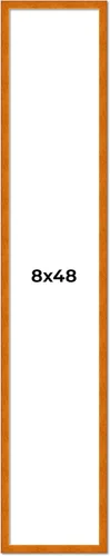 Miniatura 2 de Marco de 5 x 9 de madera maciza de nuez y miel marrón Ancho de moldeo de 0.75 pulgadas Completo con plexiglás acrílico UV, respaldo de tablero