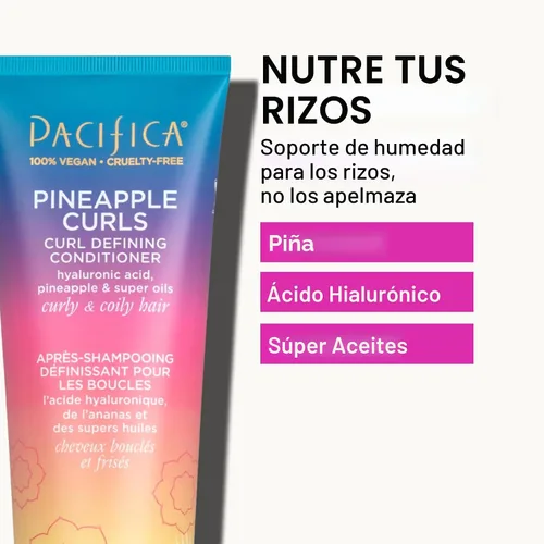 Miniatura 5 de Pacifica Juego de Champú y Acondicionador Rizos de Piña – Cuidado Capilar Definidor de Rizos para Cabello Rizado y Crespo, Realza el Volumen