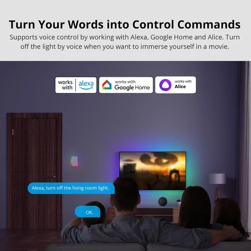 Miniatura 2 de SONOFF Interruptor de luz inteligente, interruptor WiFi de 2.4 GHz, requiere cable neutro, control de voz con Alexa y Google Home, botón táctil