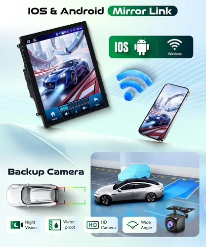 Miniatura 8 de 4G+64G Radio de Coche Android Estéreo Vertical para 2012 2013 2014 2015 2016 2017 2018 Ford Focus, CarPlay Inalámbrico Android Auto HD IPS Pantalla