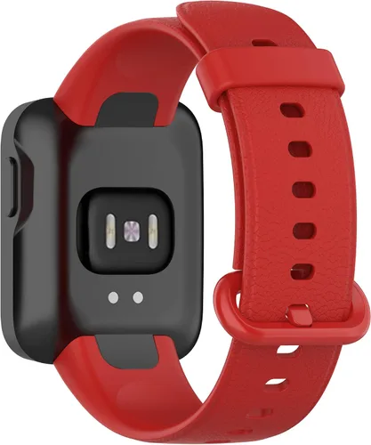 Miniatura 2 de Senter Correas de repuesto de goma suave premium de liberación rápida para Xiaomi MI Watch Lite/Redmi Watch Smart Watch Rojo