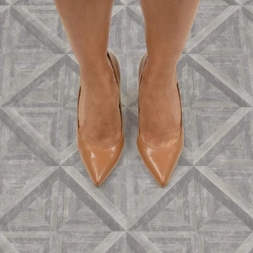 Miniatura 5 de FloorPops FP3295 Townhouse - Azulejos de suelo para despegar y pegar, color gris