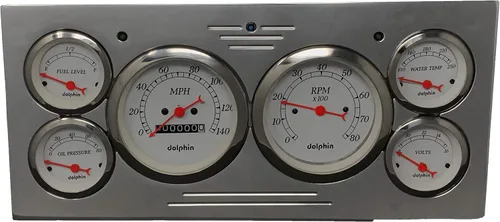 Compatible con Ford Truck 1973-1979 de calibre 6, juego de paneles mecánicos, color blanco