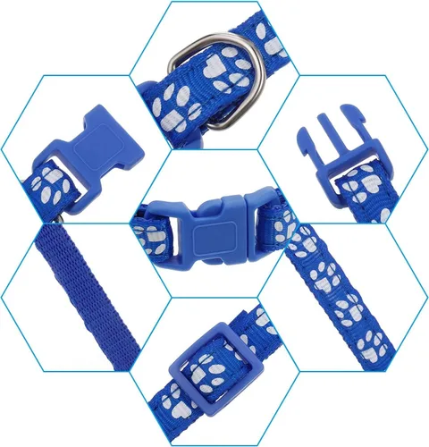 Miniatura 4 de Paquete de 12 Collares para Cachorros de Camada, Collares de Identificación Ajustables para Cachorros, Collares de Nailon Suave de Parto