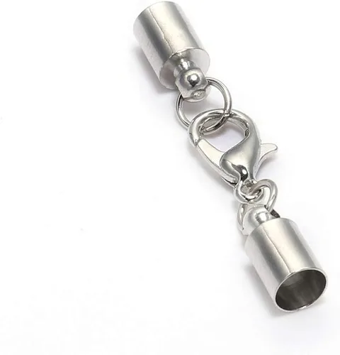 Miniatura 9 de 10 unidades / lote de tapas de extremo con cierre de langosta de cuero para pulsera de langosta cierres de langosta ganchos de 0.394 a 0.394 Dorado