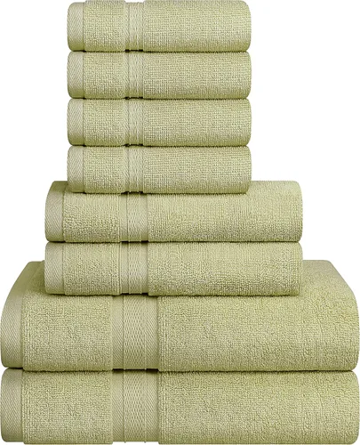 Miniatura 16 de Towel and Linen - Juego de toallas Mart color borgoña, 2 toallas de baño, 2 toallas de mano y 4 paños de 2 capas de baja torsión de 600 GSM, hilado
