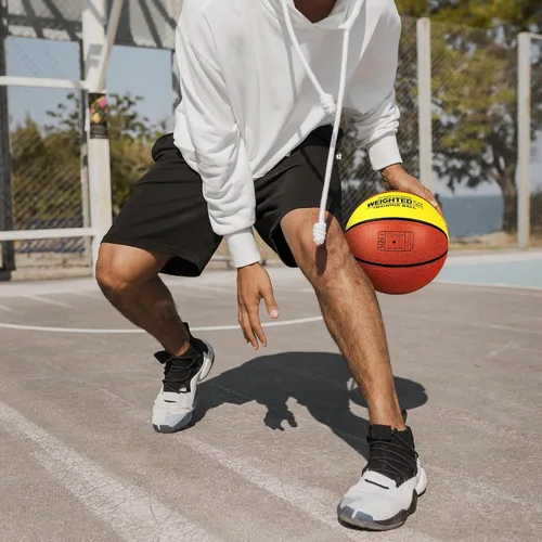 Miniatura 3 de Baloncesto pesado auxiliar de baloncesto de 2.9 lbs, 3 libras, tamaño 7 para entrenamiento en interiores y exteriores, pelota pesada