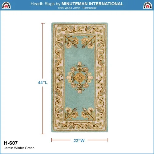 Miniatura 3 de Minuteman International Winter Green Jardin - Alfombra rectangular de lana