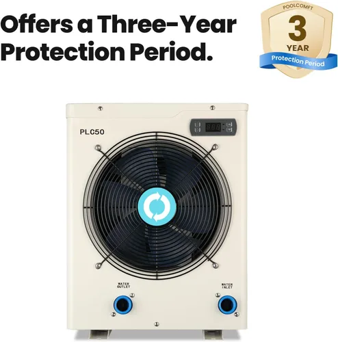 Miniatura 8 de POOLCOMFT Calentadores eléctricos con bomba de calor para piscinas sobre el suelo de hasta 5000 galones, máximo 15980 BTU, 110V-120V/60Hz, alta