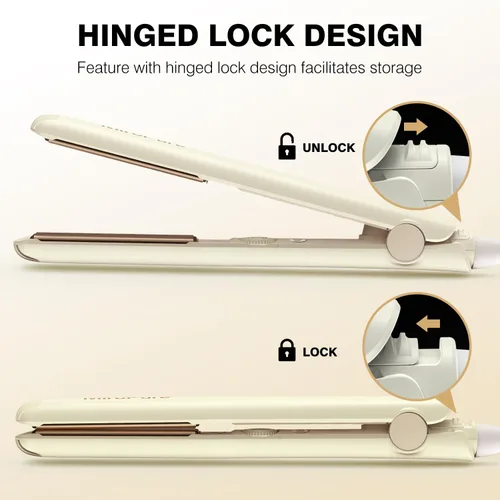 Miniatura 6 de MiroPure Plancha de 1 pulgada, Alisador de pelo con calentamiento rápido de 30S y apagado automático de 60 minutos, Alisador y rizador de pelo 2