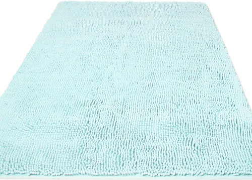 Miniatura 19 de Yeaban Alfombras pequeñas de baño de felpilla de 12 x 12 pulgadas, absorbentes y lavables, antideslizantes, de felpa y suaves para baño, ducha