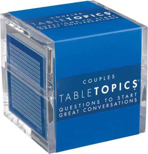 TableTopics Tarjetas de Conversación para Parejas Románticas con 135 Preguntas para Noches de Citas y Conversaciones Íntimas, Regalo Único para
