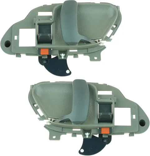 Miniatura 46 de TRQ Juego de 2 manijas de puerta interior trasera cromada y cachemira para Chevy GMC