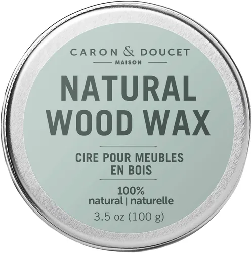 Caron & Doucet - Acondicionador de madera natural con acabado de cera vegana - Acondicionador de madera 100% a base de plantas y acabado de cera de