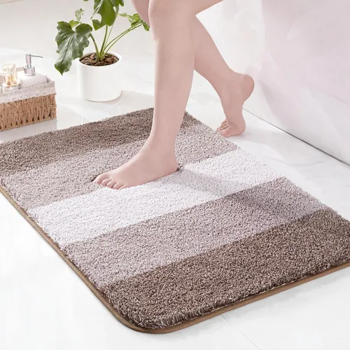Miniatura 32 de Exclusivo Mezcla Tapetes de baño de 17 x 24 pulgadas, extra suaves, antideslizantes, absorbentes, de microfibra, lavables a máquina, de secado
