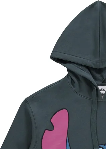 Miniatura 3 de Disney Sudadera con capucha Lilo and Stitch para mujer, diseño clásico de Lilo y Stitch Ohana, con estampado múltiple