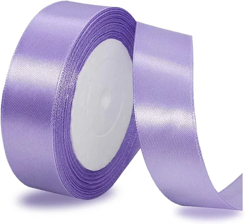 Miniatura 38 de Cinta de satén beige de 1 pulgada x 25 yardas, cinta de tela de color sólido para envoltura de regalos, manualidades, fabricación de lazos