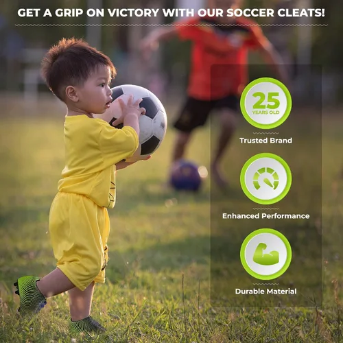Miniatura 3 de Vizari Stealth Firm Ground - Botines de fútbol para jóvenes, ligeros, duraderos y cómodos con excelente tracción, zapatos de fútbol para niños
