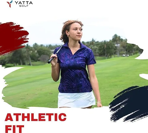 Miniatura 2 de YATTA GOLF Polo de golf de manga corta para mujer