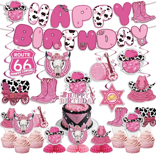 Miniatura 25 de 35 decoraciones de cumpleaños con texto en inglés "Isn't She Onederful", decoraciones de primer cumpleaños para niñas, fácil instalación, incluye