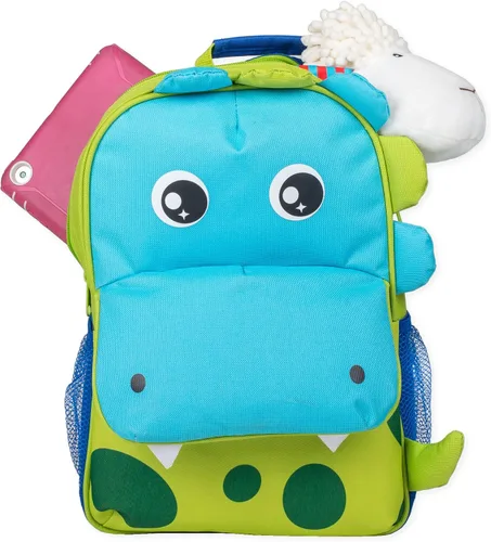 Miniatura 2 de Mochila preescolar preescolar resistente al agua con forma de animal dimensional forro polar verde con licencia oficial de star wars silent one crew