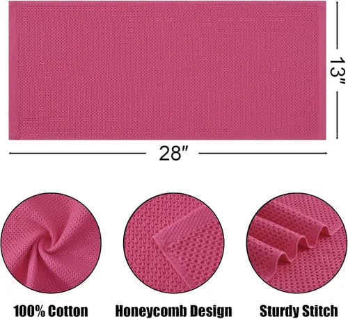 Miniatura 192 de Kitinjoy - Paños de cocina de 100 % algodón, tela de tejido gofrado, paño de limpieza ultrasuave, absorbente y de secado rápido. Beige