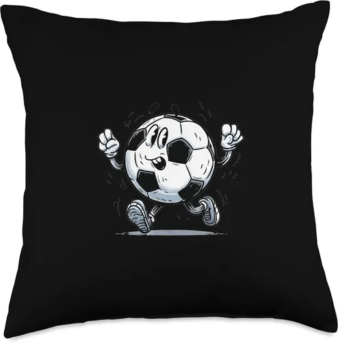 Miniatura 4 de Cartoon Soccer Ball Costume for Boys and Girls Throw Pillow