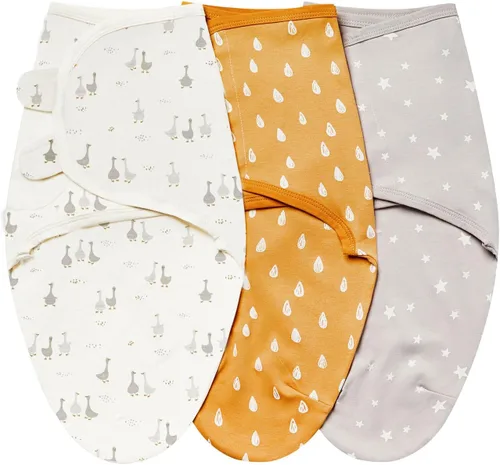 Miniatura 10 de insular Envoltura para bebé, manta para recién nacido y bebé, juego de pañales ajustable para niños y niñas, saco de dormir de algodón suave