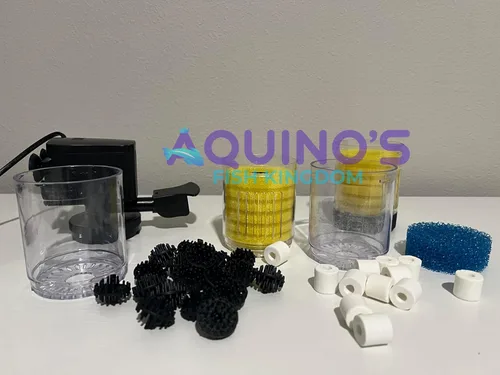 Miniatura 4 de Filtro de acuario para 75-200 galones, potente bomba de agua sumergible de 400 GPH Sistema de filtración silencioso de múltiples etapas