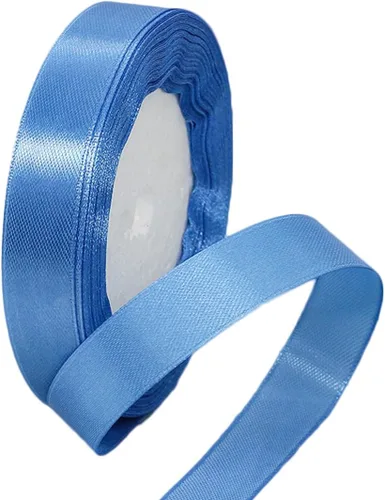 Miniatura 68 de Cinta azul de 1-1/2 pulgadas x 25 yardas, cinta de seda de satén azul real para envolver regalos, fabricación de lazos para el cabello, ramos