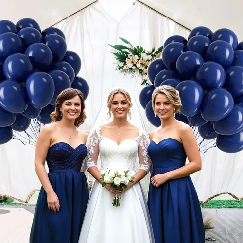 Miniatura 5 de Globos Azul Marino de 12 pulgadas, Globos de Látex Azul Marino 50 piezas Globos de Fiesta para Graduación Boda Fiesta de Cumpleaños Decoraciones