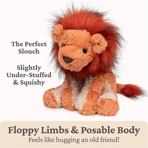 Miniatura 3 de GUND Cozys Collection - Animal de peluche de león para edades de 1 año en adelante, naranja/rojo, 10 pulgadas