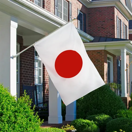 Miniatura 5 de DANF - Bandera de Japón de poliéster grueso de 3 x 5 pies, resistente a la decoloración, ojales de latón, cabecera de lona, banderas nacionales