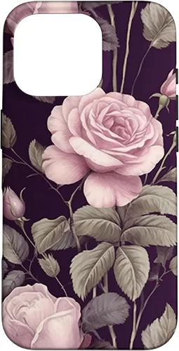 Miniatura 19 de Funda rosa botánica para iPhone 13 Floral Vintage Pattern with cute pink purple