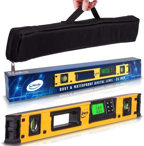 Miniatura 10 de Herramienta digital de nivel magnético – Nivel de torpedo y transportador de 10 pulgadas – Precisión maestra – IP54 a prueba de polvo e impermeable