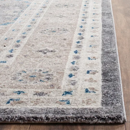 Miniatura 6 de SAFAVIEH Sofia Collection - Alfombra de área de 8 x 11 pies, gris claro y beige, diseño vintage oriental envejecido, no desprende pelusa y de fácil