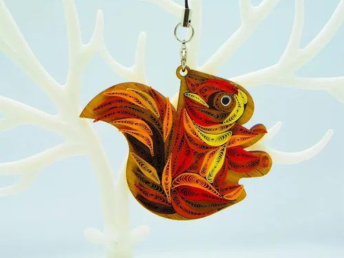 Miniatura 11 de Bulldog francés, decoración para el hogar, decoración navideña, adorno hecho a mano para amantes de los animales, adorno quilled, bolso, mochila