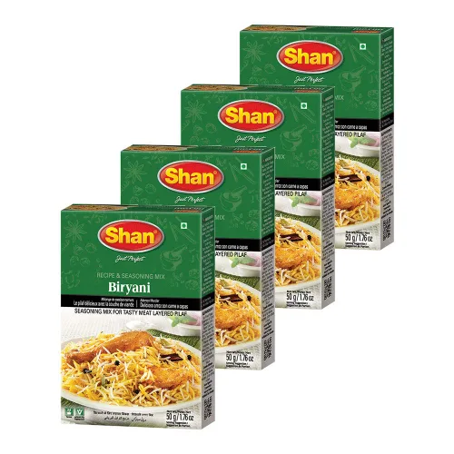 Miniatura 246 de Shan Korma Recipe and Seasoning Mix 1.76 oz (50g) - Spice Powder for Traditional Meat in Yogurt Sauce - Suitable for Vegetarians - Airtight Bag in a