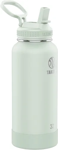 Miniatura 20 de Takeya Actives - Botella de agua de 24 onzas con tapa con popote, aislamiento de acero inoxidable de doble pared, apta para lavavajillas y sin BPA