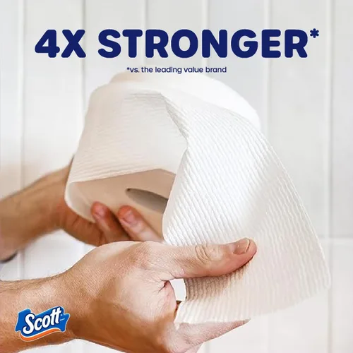 Miniatura 5 de Scott ComfortPlus - Papel higiénico con tubo perfumado suave a lavanda, 12 mega rollos, 310 hojas por rollo, apto para fosas sépticas, papel