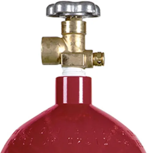 Miniatura 2 de Nuevo cilindro de gas inerte de acero de 60 pies cúbicos con válvula CGA580 - Helio, nitrógeno, argón, mezcla de CO2/nitrógeno