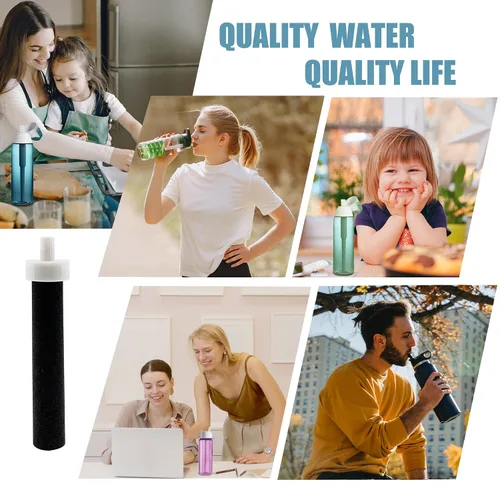 Miniatura 6 de Filtros de agua para botella de plástico Brita, Sport, acero inoxidable y de lados duros, compatibles con filtros de botella de agua de repuesto