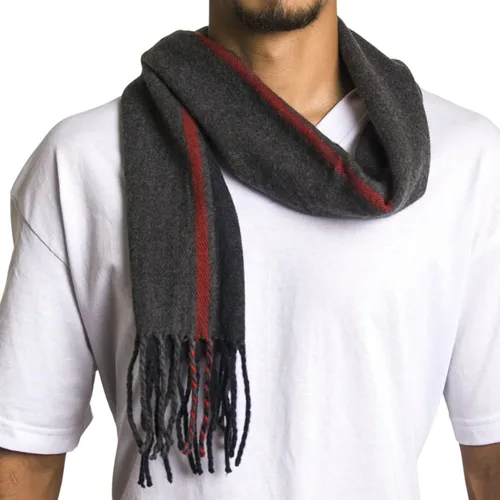 Miniatura 61 de Alpine Swiss Bufanda a cuadros para hombre, ultra suave, chal de invierno, cálido, ligero, para clima frío