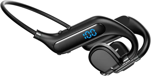 Auriculares de conducción ósea Bluetooth Auriculares inalámbricos de oído abierto hasta 38 horas de tiempo de reproducción, auriculares inalámbricos