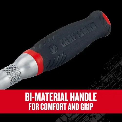 Miniatura 5 de CRAFTSMAN Trinquete Serie V, accionamiento de 1/4 pulgada, 80 dientes, agarre cómodo (CMMT86304V)