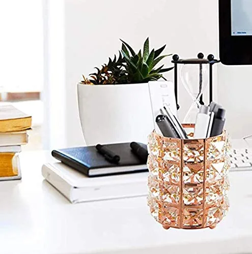 Miniatura 5 de Organizador de brochas de maquillaje de cristal, brochas de peine para cejas, bolígrafo, recipiente, organizador de almacenamiento de cosméticos