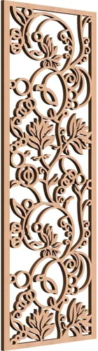 Miniatura 170 de 9 3/8"W x 24 3/8"H x 1/4"T Caspio Decorativos Paneles De Pared De Madera De Calado, Roble Rojo rojo (Red Oak)