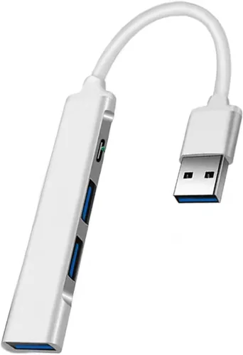 Miniatura 11 de Hub USB 3.0, 4 puertos USB Hub USB Splitter con 1 Tipo-C 1 USB3.0 y 2 USB2.0, expansor USB para laptop, cámara, teclado, uso de oficina de mouse