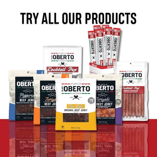 Miniatura 9 de ¡Oh chico! Oberto Classics Thin Style Original Beef Jerky, 1.2 onzas (Pack de 8)
