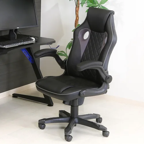 Miniatura 2 de Fuji Boeki 15507 - Silla de juegos, silla de oficina, 25.8 pulgadas de ancho x 24.8 pulgadas de profundidad x 40.6 - 43.7 pulgadas